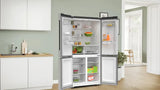 Series 4 French Door Bottom freezer, multi door 183 x 90.5 cm Brushed steel anti-fingerprint
