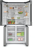 Series 4 French Door Bottom freezer, multi door 183 x 90.5 cm Brushed steel anti-fingerprint