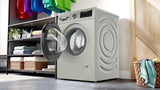 Series 4 Frontloader Washing Machine 9 kg , Silver inox