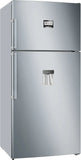 Series 6 Freestanding Fridge-freezer (Top freezer) 186 x 86 cm Brushed steel anti-fingerprint, Total No Frost