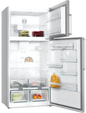 Series 6 Freestanding Fridge-freezer (Top freezer) 186 x 86 cm Brushed steel anti-fingerprint, Total No Frost