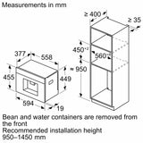 Series 8 Built-in Fully Automatic Coffee Machine Black